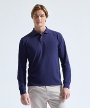 Polo coupe classique à manches longues homme