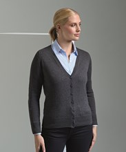 Women's button-through knitted cardigan
