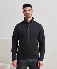 Sweat-shirt durable à fermeture zippée intégrale à teinture par filature pour hommes  