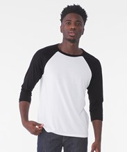 Unisex triblend ¾ sleeve baseball t-shirt