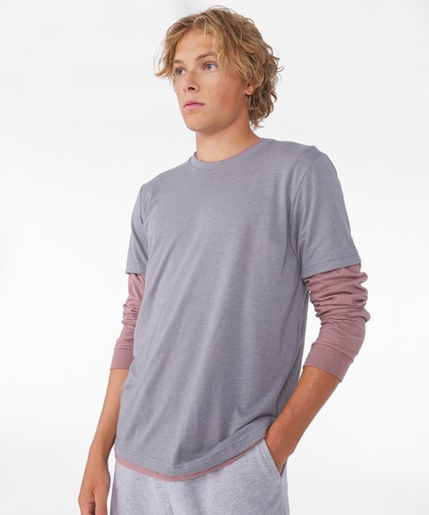 T-shirt col rond unisexe en jersey