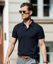 Harvard stretch deluxe polo shirt