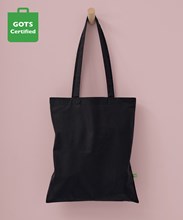 Organic cotton shopper long handle
