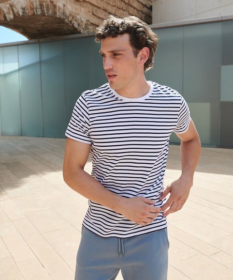 T-shirt rayé unisexe