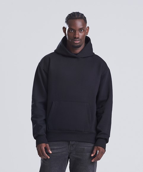 Sweat à capuche Signature boxy épais