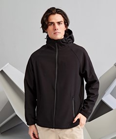 Hooded 2-layer softshell jacket