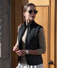 Hudson pour femmes - veste sans manches à matelassage horizontal