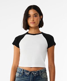 Women's micro rib raglan baby t-shirt