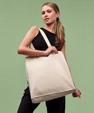 Recycled premium canvas spacious shopper