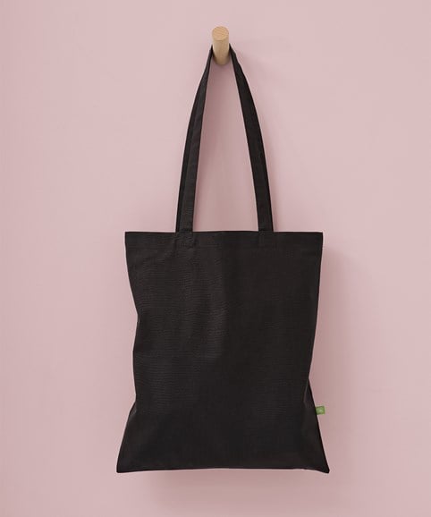 Organic cotton shopper long handle